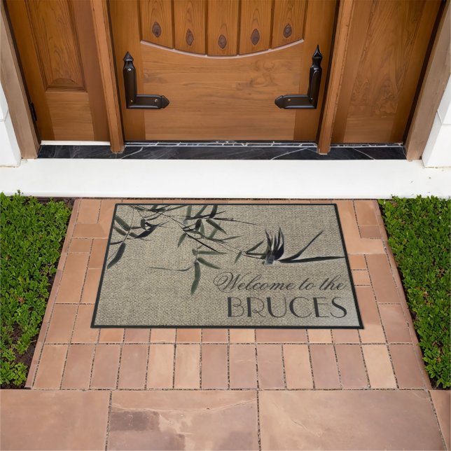 Felpudo Oriental Accent Bamboo personalizado (Exterior)