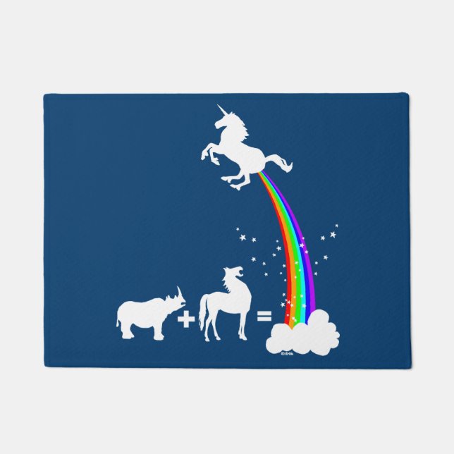 Felpudo Origen del unicornio (Anverso)