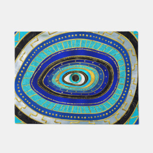 Felpudo Ornamento de Evil Eye Amulet