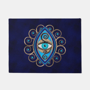 Felpudo Ornamento de Evil Eye Amulet