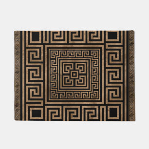 Felpudo Ornamento dominante griego - meandro griego - oro