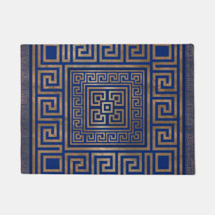 Felpudo Ornamento dominante griego - meandro griego - oro