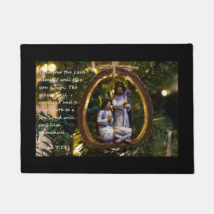 Felpudo Ornamento Natividad Isiah Siete Catorce Doormat