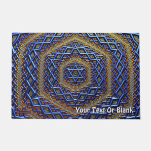 Felpudo Ornate Metallic Magen David