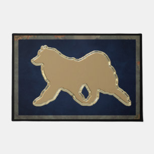 Felpudo Oro 24" del samoyedo" estera exquisita de la