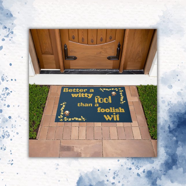 Felpudo Oro en azul - Mejor que un... | (Subido por el creador)