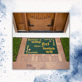 Felpudo Oro en verde - Mejor que un... |