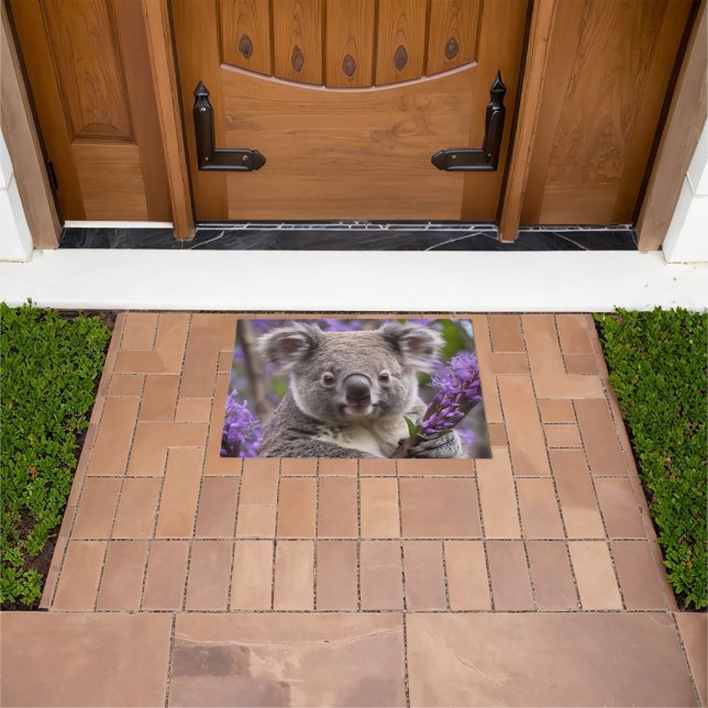 Felpudo Oso Koala Jacaranda Púrpura, (Exterior)