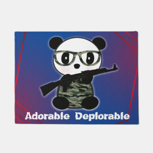 Felpudo Oso Panda deplorable y adorable