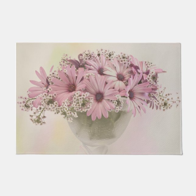 Felpudo Osteospernum rosa (Anverso)