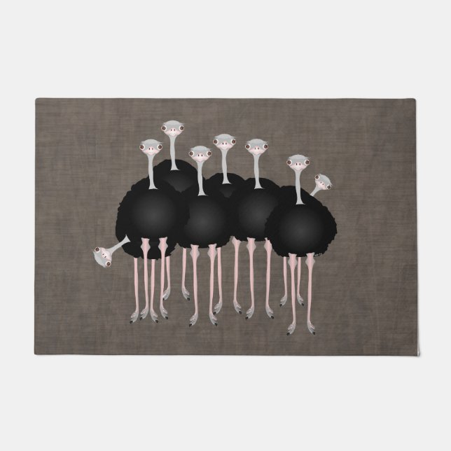 Felpudo Ostrich Doormat (Anverso)