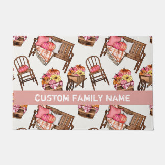 Felpudo Otoño Caída Carne De Calabaza Rosa