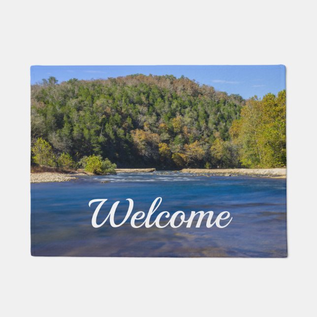 Felpudo Otoño En North Fork Bienvenida Doormat (Anverso)