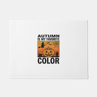 Felpudo Otoño Es Mi Color Favorito Halloween Calabaza Desi
