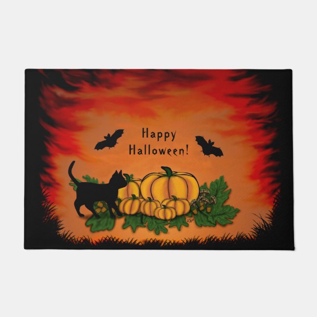 Felpudo Otoño, ¡Feliz Halloween! (Anverso)