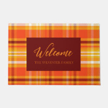 Otoño Plaid Home Decour Fall Season