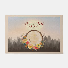 Felpudo Otoño Sale Niebla del bosque de Wreath