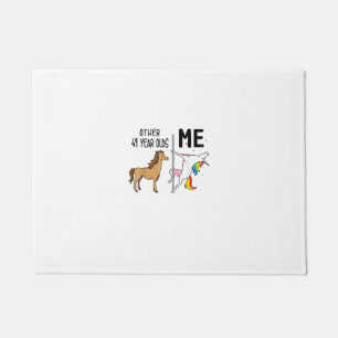 Felpudo Otros regalos de cumpleaños de 49 años de unicorni