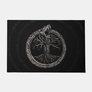 Felpudo Ouroboros con el árbol de la vida