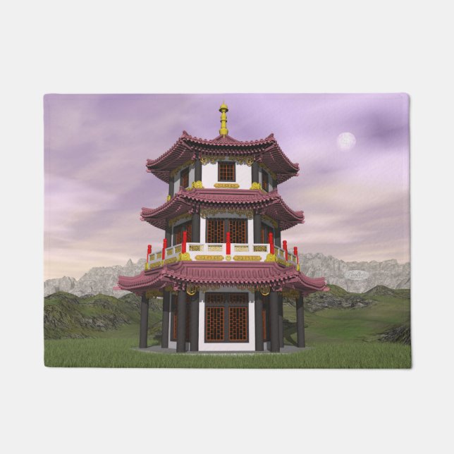 Felpudo Pagoda - 3D rinden (Anverso)