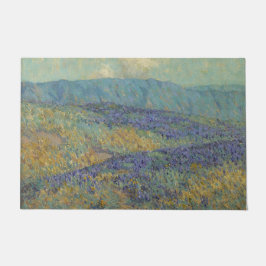 Felpudo Paisaje con flores azules (de Granville Redmond)