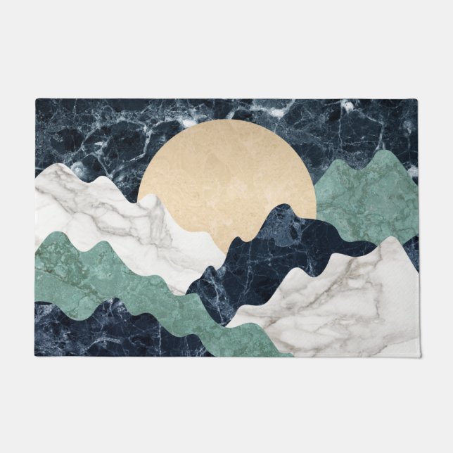 Felpudo Paisaje de las Montañas de Marble (Anverso)