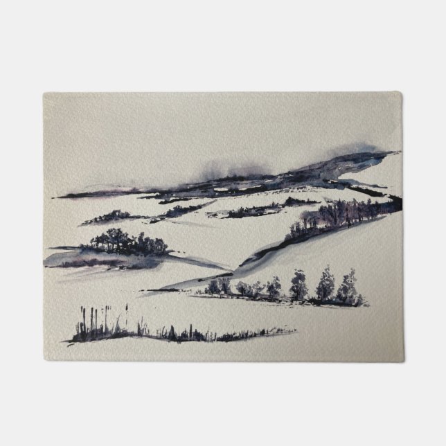 Felpudo Paisaje de nieve (Anverso)