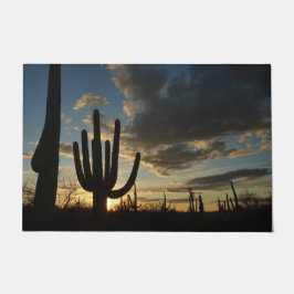 Felpudo Paisaje del desierto de Saguaro Sunset II Arizona