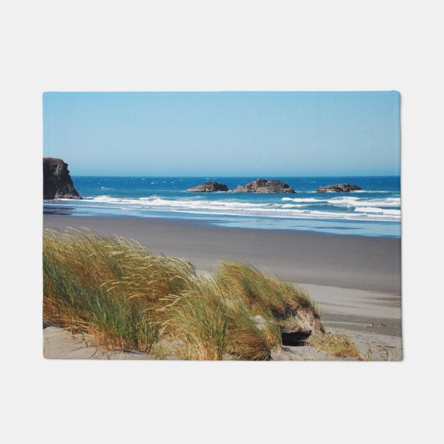 Felpudo Paisaje del océano azul en verano (Anverso)