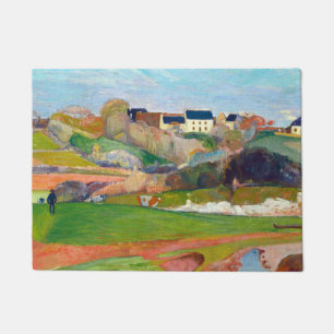 Felpudo Paisaje en Pouldu pintura de Paul Gauguin