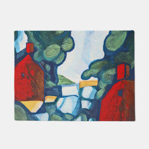 Felpudo Paisaje Inspirador del Día Azul