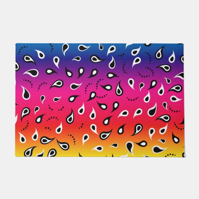 Felpudo Paisley Rainbow (Anverso)