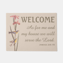 Felpudo Pájaros salvavidas azul y dorso verso