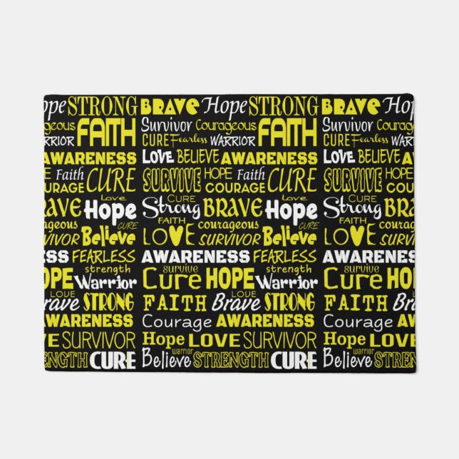 Felpudo Palabras de sensibilización... Endometriosis (Anverso)