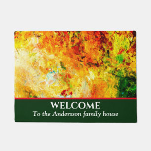 Felpudo Paleta de artista colorida