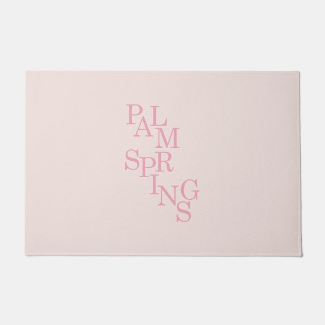 Felpudo Palm Springs Rubor Pink (Anverso)