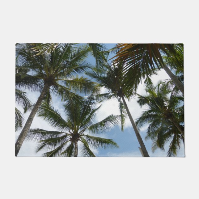 Felpudo Palm Trees Blue Sky Door Mat (Anverso)