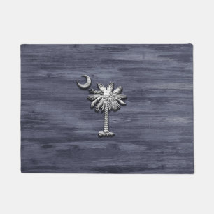 Felpudo Palmetto y luna de Carolina del Sur