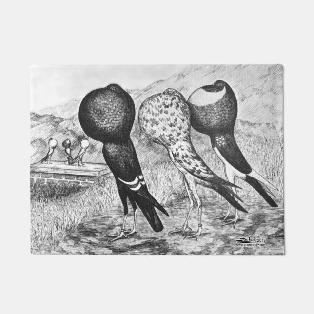 Felpudo Palomas del Pouter de Brunner (Anverso)