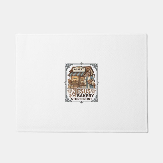 Felpudo Panadería Jesús Fachada de la panadería Jesús Fach (Anverso)