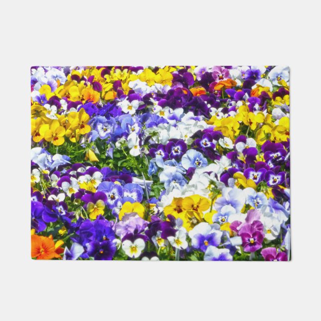 Felpudo Pansies (Anverso)