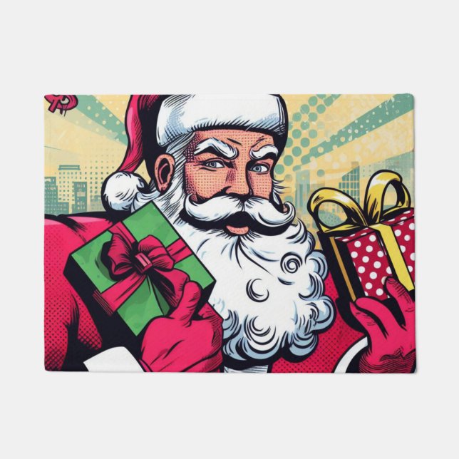 Felpudo Papá Noel/ Navidad de cómic (Anverso)