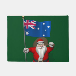 Felpudo Papá Noel Patriótico visita Australia