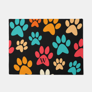 Felpudo Papas de perro personalizadas Impresión Monograma 