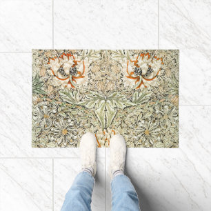 Felpudo Papel pintado floral de madreselva de William Morr