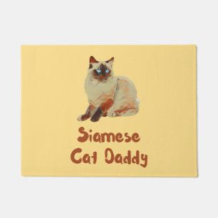 Felpudo Papi de gato siamés
