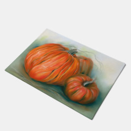 Felpudo Parche de calabaza Arte Trío Pastel Otoño