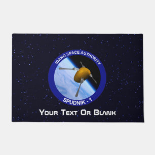 Felpudo Parche de misión de satélite Idaho Spudnik