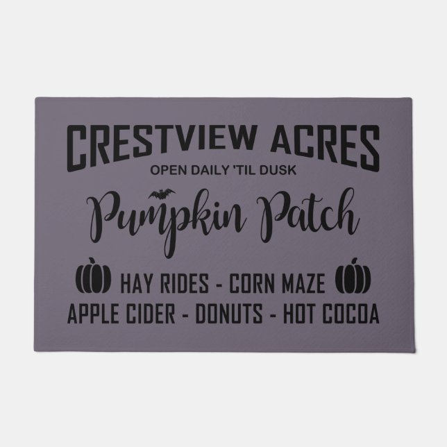FELPUDO PARCHE DE PUMPKIN DE CRESTVIEW ACRES (Anverso)