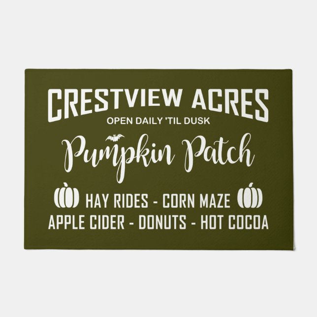 FELPUDO PARCHE DE PUMPKIN DE CRESTVIEW ACRES (Anverso)